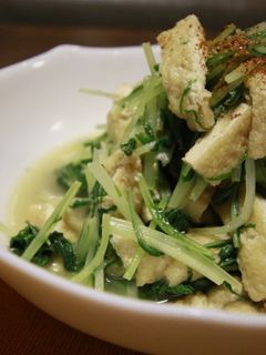 水菜と油揚げの炊いたん-レシピのメイン写真