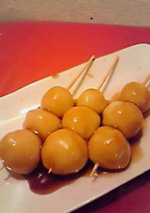 お花見☆豆腐でみたらし団子!-レシピのメイン写真