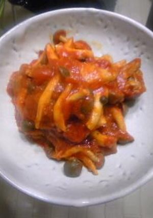 鶏肉としめじのトマト煮こみ-レシピのメイン写真