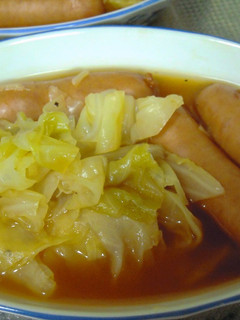 キャベツ&ソーセージの煮込み-レシピのメイン写真
