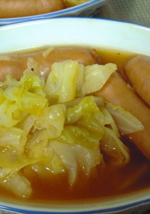 キャベツ＆ソーセージの煮込み-レシピのメイン写真