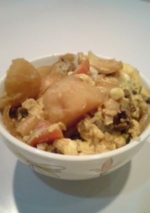 残った肉じゃがde肉じゃが丼(^^)-レシピのメイン写真