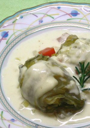 ロール白菜のクリーム煮-レシピのメイン写真