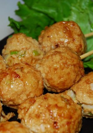 ◆串焼きつくね◆:鶏挽肉使用:-レシピのメイン写真
