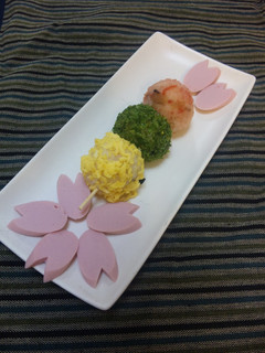 お花見❀三色お団子寿司-レシピのメイン写真