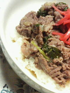 ✿牛肉と❀小松菜の✿和風丼-レシピのメイン写真