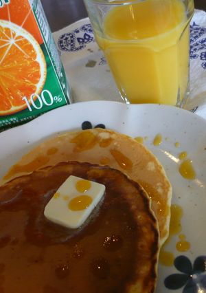 パンケーキonあったかオレンジソース-レシピのメイン写真