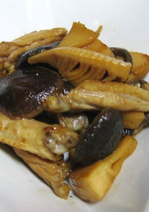 鶏手羽としいたけの照り煮-レシピのメイン写真