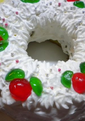 18㎝リング型(簡単クリスマスケーキ)-レシピのメイン写真