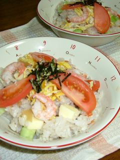 チーズとキュウリのちらし寿司-レシピのメイン写真