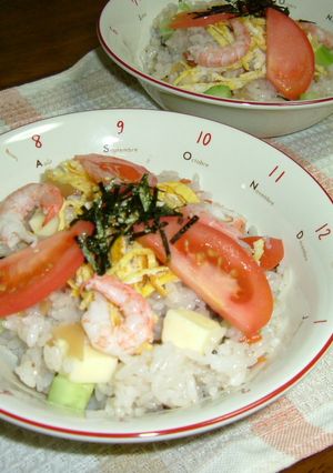 チーズとキュウリのちらし寿司-レシピのメイン写真