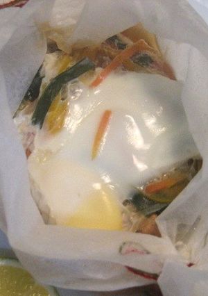 ヘルシー料理　サーモンの野菜たっぷり蒸し-レシピのメイン写真