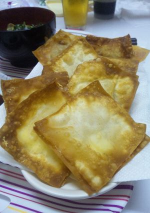ワンタンの皮で納豆揚げ♪-レシピのメイン写真