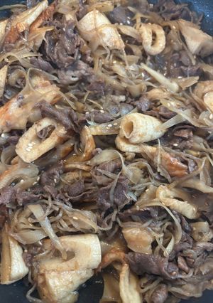 牛肉ごぼう-レシピのメイン写真