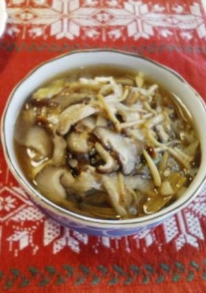 ありったけキノコのあんかけ豆腐-レシピのメイン写真