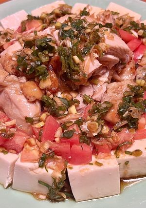 今夜の夕飯に♡豆腐と鶏もも肉の和風サラダ-レシピのメイン写真