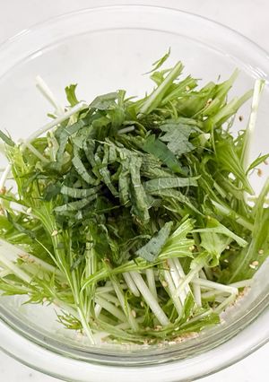 水菜のナムルサラダ-レシピのメイン写真