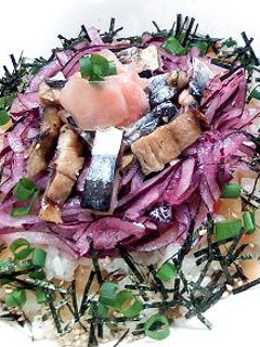 紫玉ねぎと鯵のちらし寿司-レシピのメイン写真