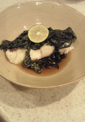 料亭みたい？？白身魚のわかめ蒸し-レシピのメイン写真