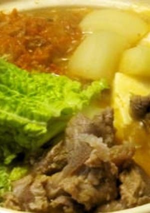 丸大豆しょうゆでキムチ鍋-レシピのメイン写真