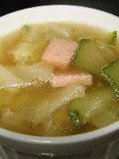 朝のコンソメスープ-レシピのメイン写真