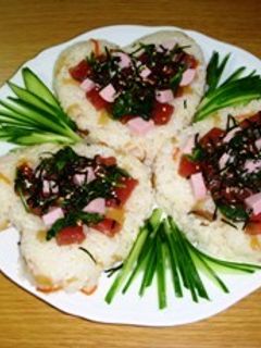 お花のちらし寿司-レシピのメイン写真