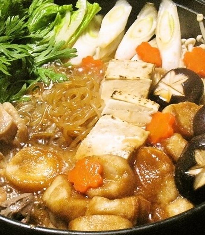 鶏スキ焼き♪簡単うまい鶏肉のすき焼き！-レシピのメイン写真