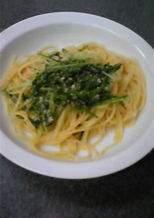 明太子orたらこと水菜のパスタ☆-レシピのメイン写真