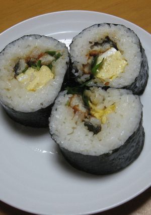 お弁当に入れたうなぎ巻き寿司-レシピのメイン写真