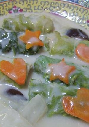 ロール白菜のクリーム煮♪ノンオイル中華-レシピのメイン写真