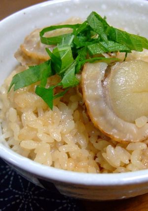 帆立のバター醤油、炊き込みご飯-レシピのメイン写真