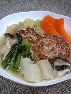 煮込み豆腐ハンバーグ◇◆スープ仕立て-レシピのメイン写真