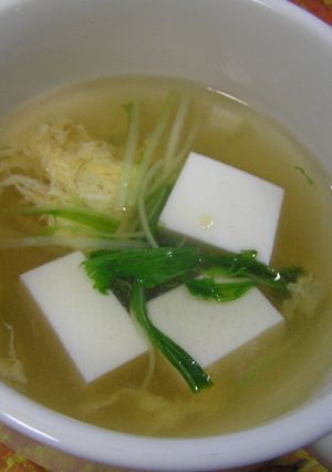 塩豚の茹で汁で 簡単中華スープ-レシピのメイン写真