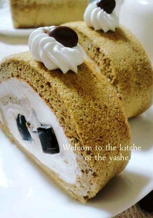 モカロールケーキ-レシピのメイン写真