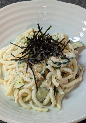 さっぱり旨!みかんだしのうどんサラダ-レシピのメイン写真