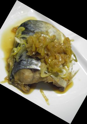 ネギたっぷり♪にんにく醤油でサバの煮付け-レシピのメイン写真