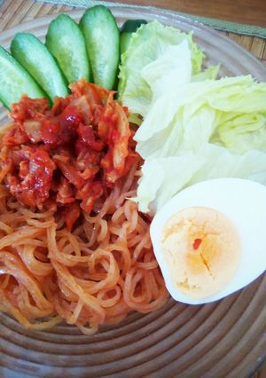 激辛！！ホントに美味しい、汁なし韓国冷麺-レシピのメイン写真