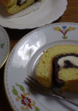 小倉餡のロールケーキ-レシピのメイン写真