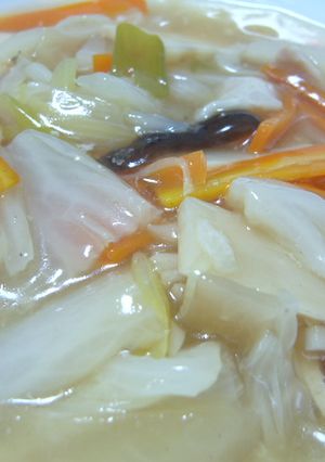 ヘルシー♪白菜と豚肉の重ね蒸しあんかけ-レシピのメイン写真