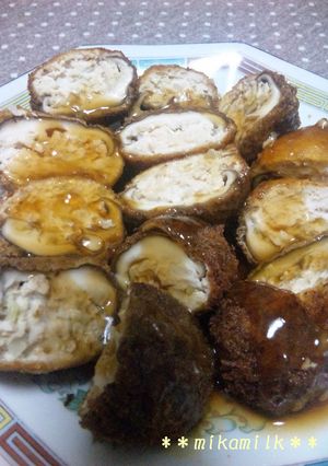 椎茸の肉詰めフライ～とろとろあんかけ～-レシピのメイン写真