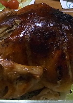 ホールローストチキンもち米入り-レシピのメイン写真