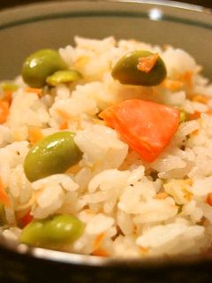 枝豆と鮭の混ぜご飯-レシピのメイン写真