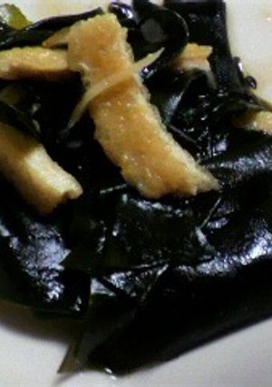 わかめと油揚げのさっと煮-レシピのメイン写真