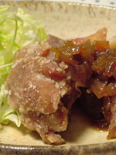 カリカリ鶏唐揚げを旨〜いねぎだれで♪-レシピのメイン写真