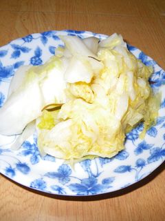 ビニール袋で作る白菜の塩漬け-レシピのメイン写真