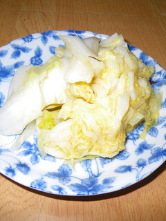ビニール袋で作る白菜の塩漬け-レシピのメイン写真