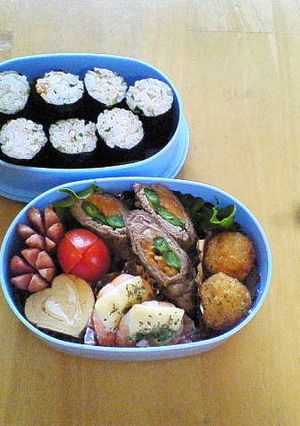｢お弁当…いんげんと人参の牛肉巻き｣-レシピのメイン写真