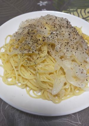玉ねぎのパスタ-レシピのメイン写真