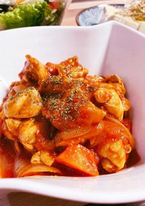 めっちゃ簡単 チキンのトマト煮-レシピのメイン写真