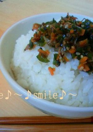 我が家の簡単お野菜ふりかけ♪常備菜-レシピのメイン写真